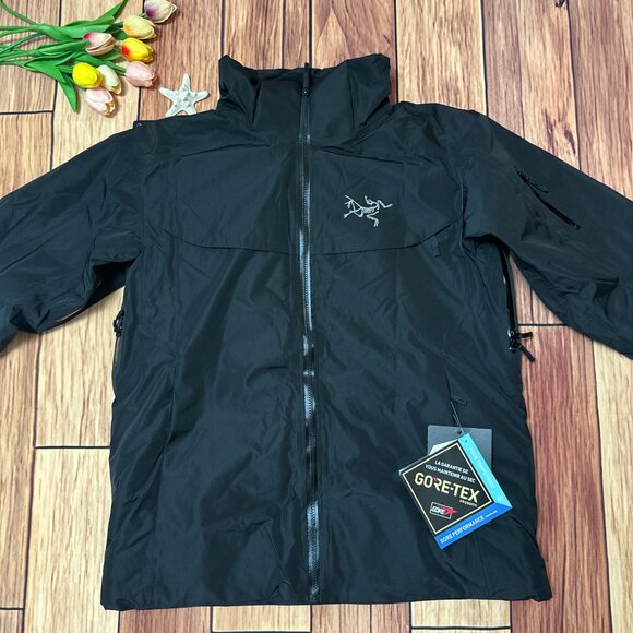 Men's Arcteryx Macai goose down Logo waterproof warm hooded ski down jacket - Picture 8 of 10